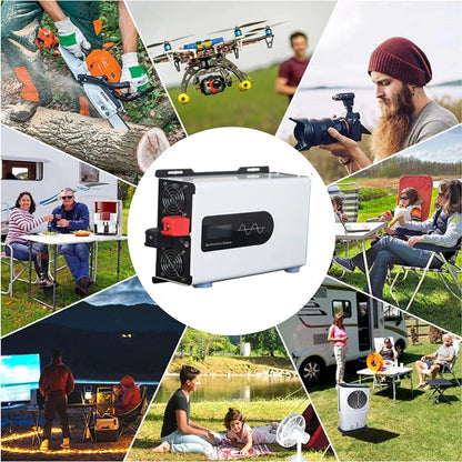 5000W 6KW 8KW 10KW 12000W Pure Sine Wave Inverter 12V/24V/48V/60V/72V/96V Power Inverter 110V 220V Solar Car Inverter Converter