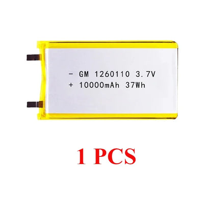 1260110 Battery 10000mAh 3.7V High Power Polymer Lithium for Power Bank GPS High Capacity 100% Real Capacity Lithium Batteries