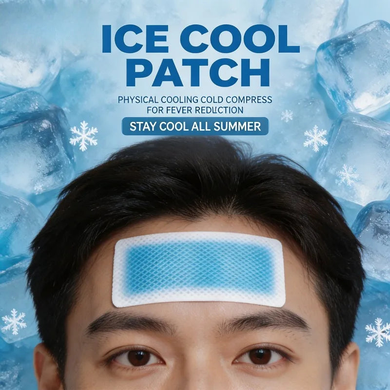 Cooling and Refreshing Patch, Instantly Reduces Temperature and Relieves Discomfort. Use It When Experiencing Heat During Summer