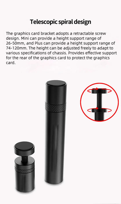 Graphics Card GPU Support Bracket Liftable Video Card Sag Holder Bracket GPU Holder Anti Sag Stand