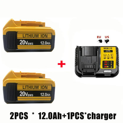 for DeWalt  20V Lithium Ion Batteries 20V 12.0Ah DCB203 Li ion Battery Replacement DCB206 DCB205 DCB204 DCB200Power Tools