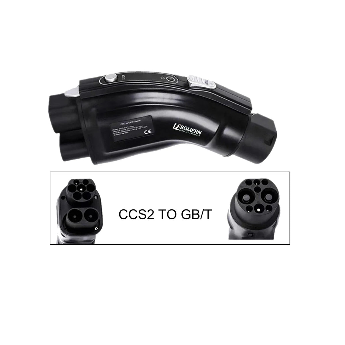 New 200A Electric Vehicle CCS2 to GBT DC Fast Charging Adapter CCS1/CCS2 GB/T EV Charger Adaptor Car Connector