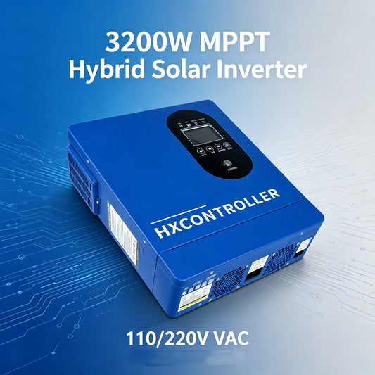 Solar Inverter 3200W 24VDC to 110V 220V AC Pure Sine Wave Inverter Bulit-in 100A MPPT Controller Off-Grid Power Converter