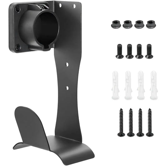 EV Charger – Cable Holder for J1772 | Stainless Steel with Wall Mount Organizer, Electric Vehicle Holder with Secure Fit