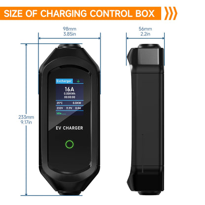 AFEEV 3.5KW 16A 1Phase Portable EV Charger Type1 SAE J1772 Electric Car Charger EVSE Fast Charging Wallbox EV Charging Station