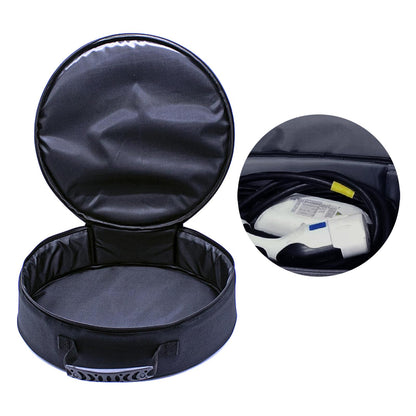 5-7m Portable EV Charging Gun Storage Bag Waterproof Protective Pouch Outdoor Travel Organizer for Electric Vehicle Charger Cabl