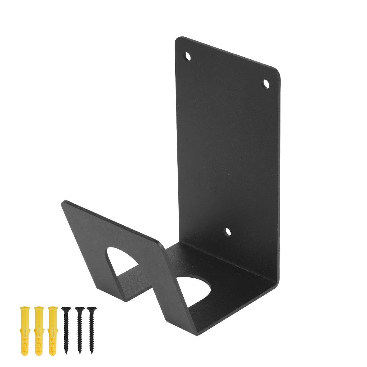 EV Charger Holder, Wall-Mounted Bracket Set, Compatible with SAE J1772 Connector & J-Hook
