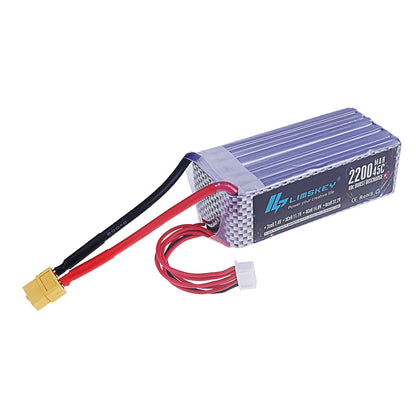 6S 22.2V 45C 1500/2200/2800mAh LiPo Battery With XT60 XT90 Plug High Power RC Model Battery