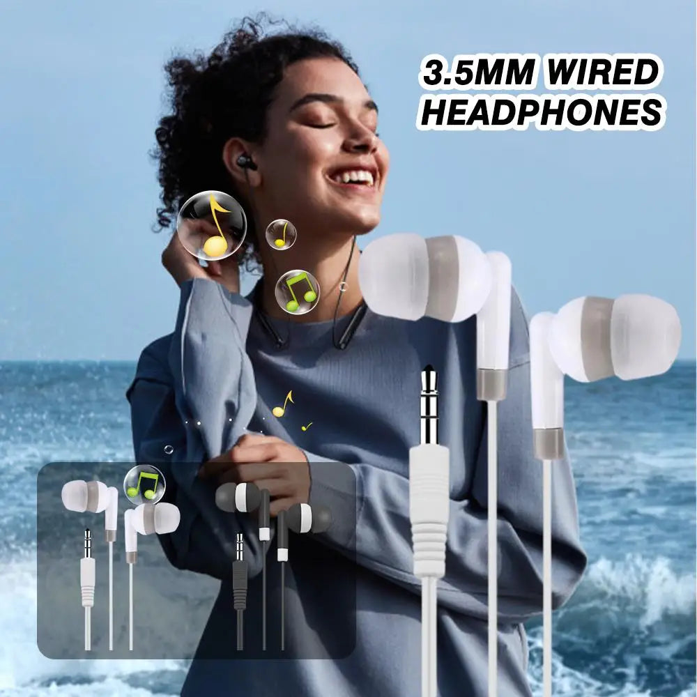 Earphone Color In Ear Wired Music Without Microphone Mobile Universal Tablet 3.5mm MP3/MP4 Earphones Earplugs S3V8