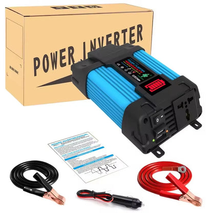 Car Inverter DC12V To AC 110V/220V 6000W Portable Power Bank Multifunctional Universal Socket Onboard Converter Solar Inverter