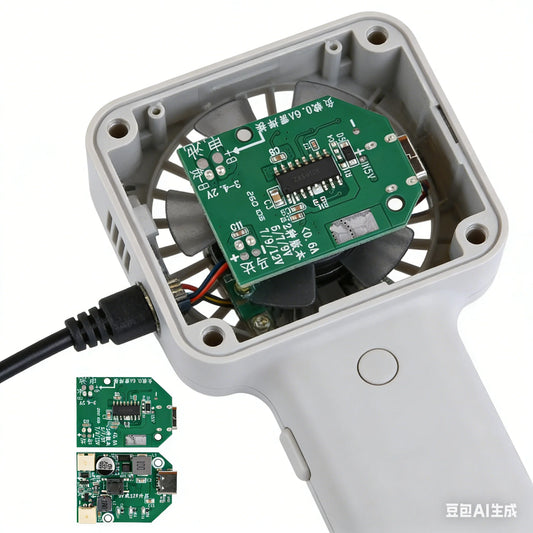 Electric Fan Circuit Universal Control Board 5V 2A to 9V/12V 3 Speed Adjustable Type-C Fast Charge PWM Boost Module Motherboard