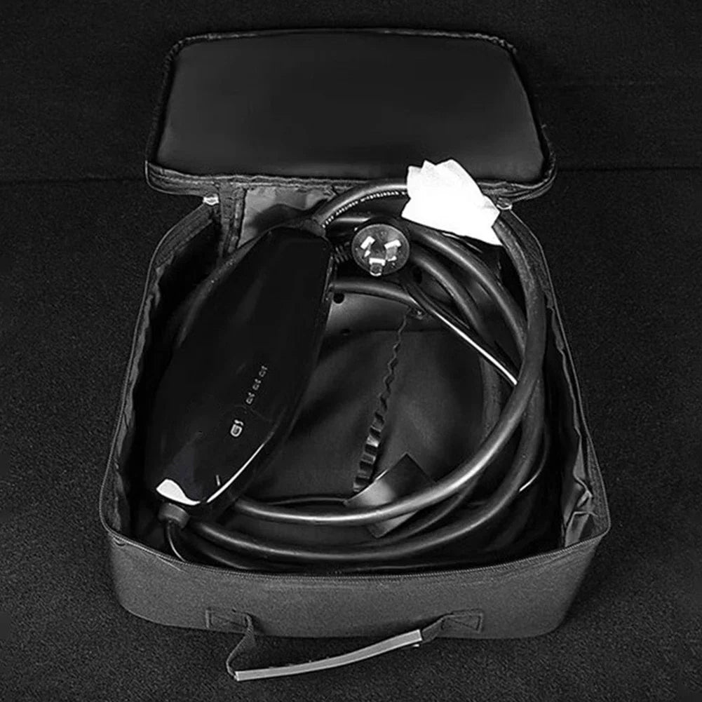 Electric Car Charger Plugs Storage Carry Bag EV Car Charging Cable Sockets Waterproof Fire Retardant Equipment Container