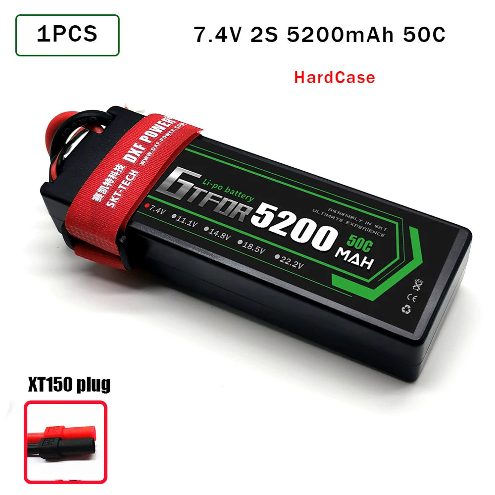 Batteries Lipo 7.4V 11.1V 15.2V 14.8V 22.2V 2S 3S 4S 6S 5200Mah 7000mAh 9200mAh 10000mAh for RC Car Truck Evader BX Truggy