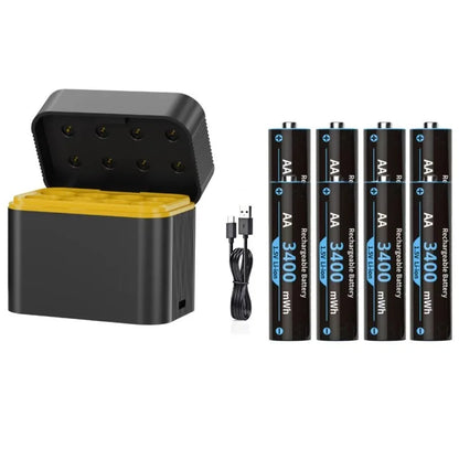 1.5V AA/AAA Lithium Battery LED Light Display Charger Intelligent Storage Charging Integrated Lithium Battery Charger