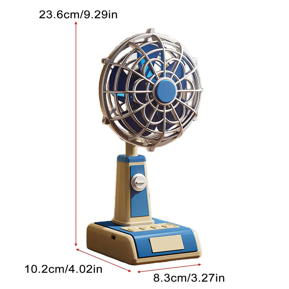 Desk Fan 1800mAh USB Rechargeable 3 Speeds Personal Fan Portable Small Electric Fan Desktop charging fan for Home Office Bedroom