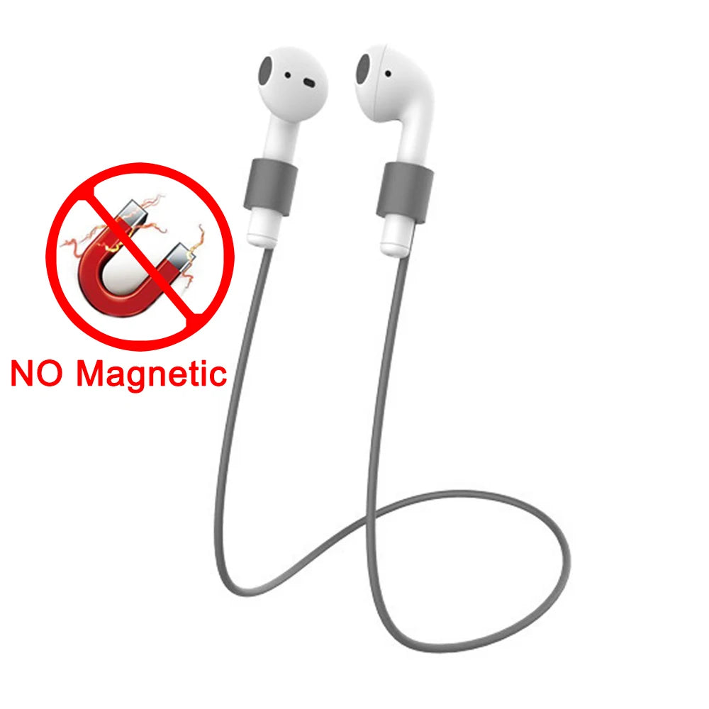 Magnetic Anti-lost Rope Strap Silicone Earphones String for Airpods Huawei Freebuds 3 Wireless Bluetooth Headphone Neck Straps