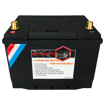 12V LiFePO4 Lithium Car Battery 70Ah 80Ah 100Ah 120Ah Jump Starter Battery Built in 200A BMS for Car, Automotive , SUV, Vehicle