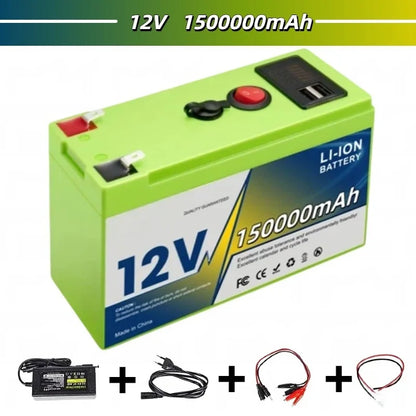 12V 18650 Lithium Battery 200Ah LiFePO4 Deep Cycle Built-in BMS Applicable To UPS Suitable for Children's Toy Cars Scooters
