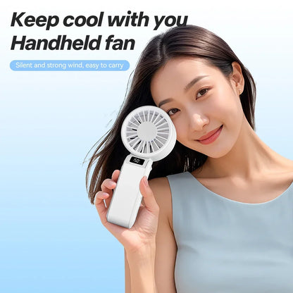 Portable High speed fan Mini Fan 3000mAh Rechargeable Battery USB Fan Foldable Handheld Fan for Outdoor fan