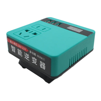 220V Multifunction Intelligent Lithium Battery Inverter Outdoor Work Inverter for Makita for Milwaukee for DeWalt  for Dayi
