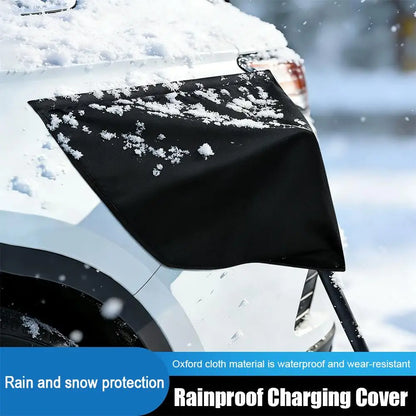 Magnetic EV Charger Port Cover - Durable, Weatherproof, UV & Snow Resistant, Heat Insulating for Electric Vehicles
