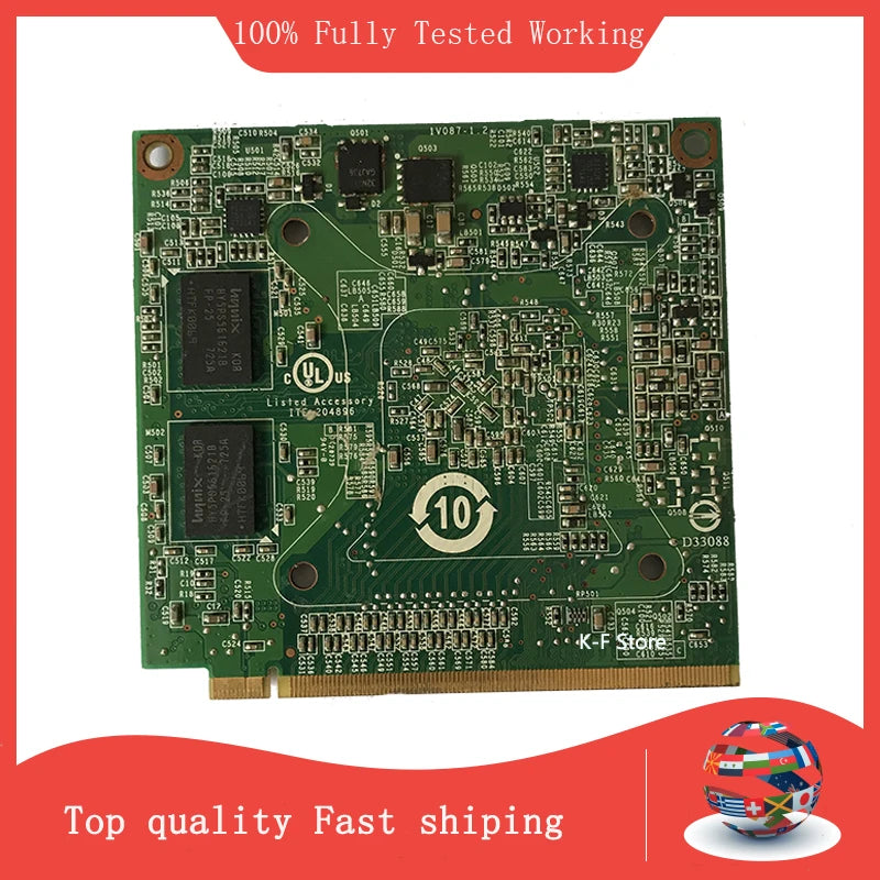 For GeForce 8400M GS 8400MGS DDR2 128MB Graphics Video Card for Acer Aspire 5920G 5520 5520G 4520 7520G 7520 7720G Free Shipping