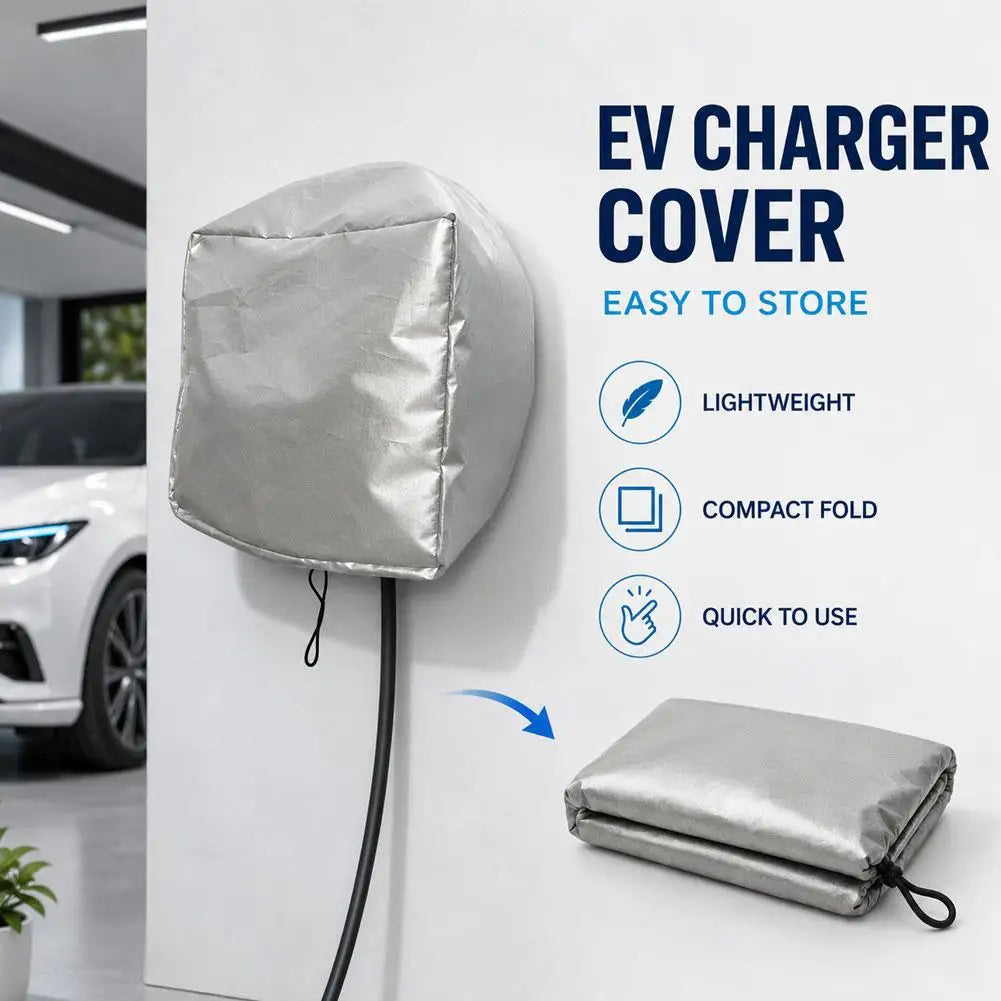 Waterproof EV Charger Post Cover Windproof  Dust‑Proof Wall‑Mount Electric Vehicle Charging Station Protector For Outdoor