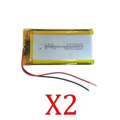 103565 3000mAh 3.7V Polymer Lithium Battery for Power Banks Monitoring Equipment LED Lights Rechargeable Lithium Batteries