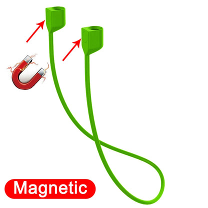 Magnetic Anti-lost Rope Strap Silicone Earphones String for Airpods Huawei Freebuds 3 Wireless Bluetooth Headphone Neck Straps