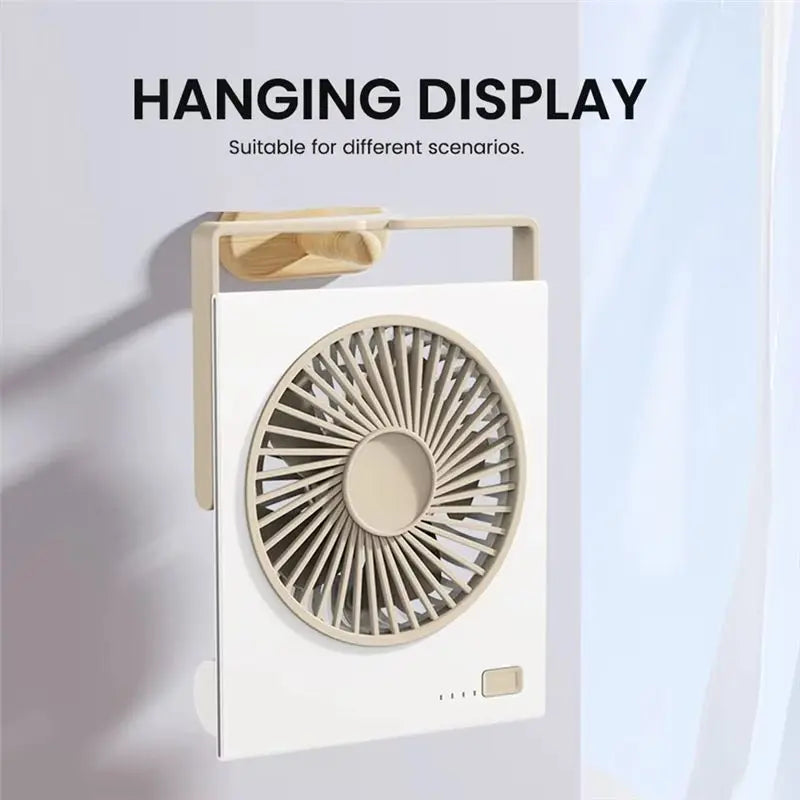USB Rechargeable Fan For Camping 4 Speeds Quiet Table Personal Fan A