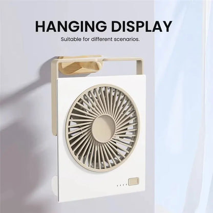 USB Rechargeable Fan For Camping 4 Speeds Quiet Table Personal Fan A