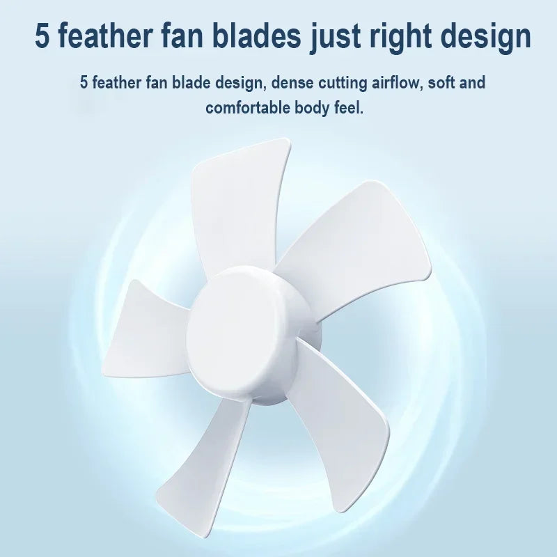 7200mAh Rechargeable Fans Portable Desktop Fan Home Office Dormitory USB Small Electric Fan Air circulators High Wind Table Fan