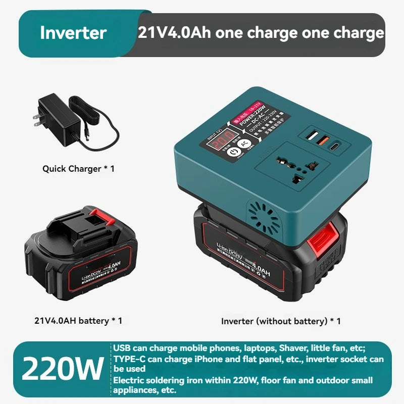 Small Power Conversion Inverter Lithium Battery Inverter Outdoor Working Inverter With Overheat Protection