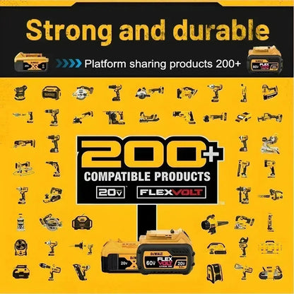 100% Original DeWalt Batteries 20V 6000mAh Li Ion Battery For DCB206 DCB205 DCB204 DCB200 DeWalt Power Tools Air Transport