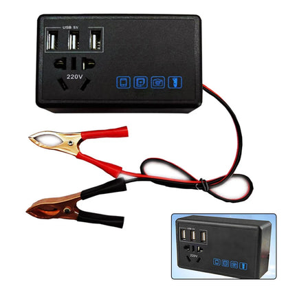 Multifunctional Car Inverter 12V24V To 220V Conversion Booster Charger Wire Clamp Type Converter Power Supply For Car And Truck