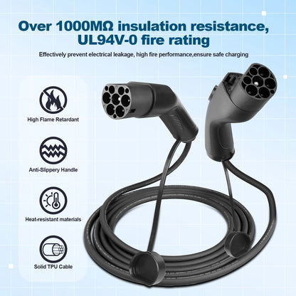 EV Charging Cable Type2 to GB/T EV Cable 3.6/7.2/11KW 1P/3P for GBT EV Car Charging On Type 2 Public Socket EVSE Charger Station