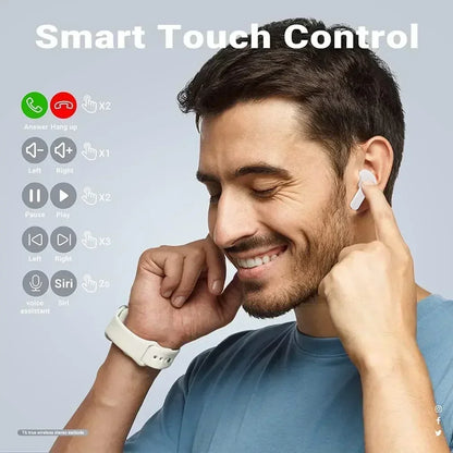 Air31 TWS Wireless Bluetooth Earphone 9D Stereo in Ear HiFi Earbuds HandsFree Headset with Mic Fit Xiaomi IPhone Smartphones