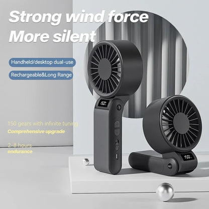 Portable High Speed Small Fan Rechargeable Usb Interface Foldable Handheld Outdoor Fan Small Cooling Fan Suitable For Outdoor