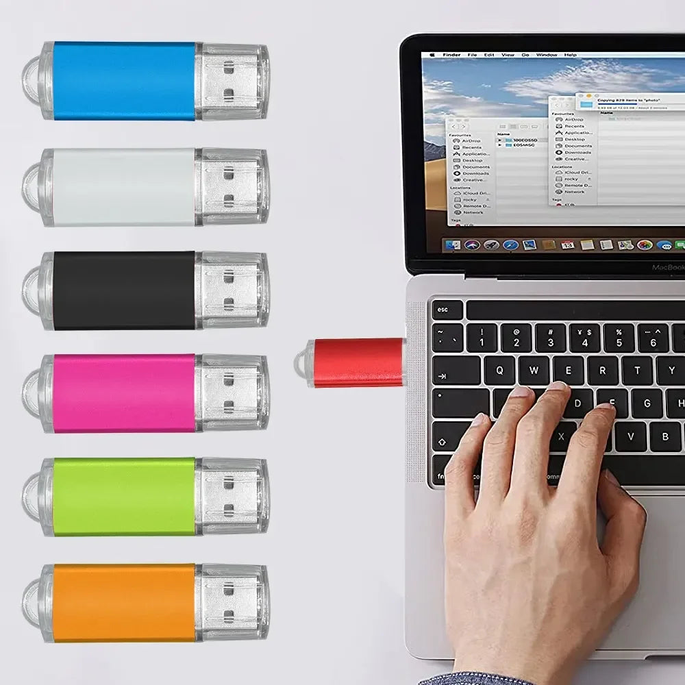 3.0 USB flash drive 64GB metal pen drive suitable for computers with 8GB 16GB 32GB 128GB flash cards high-speed memory stick