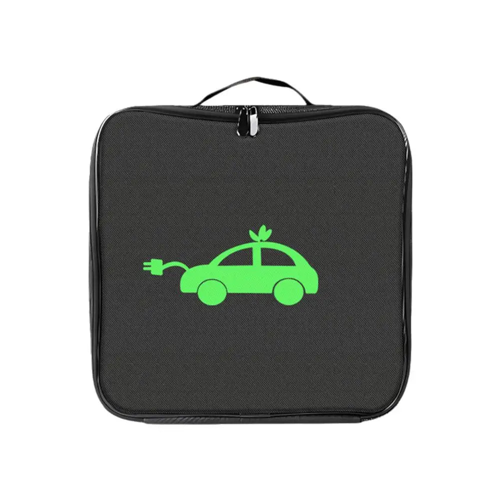 EV Charging Cable Storage Bag Electric Car Charger Box Charging Organizer Jumper Cable Bag Waterproof Fire Retardant Organizer