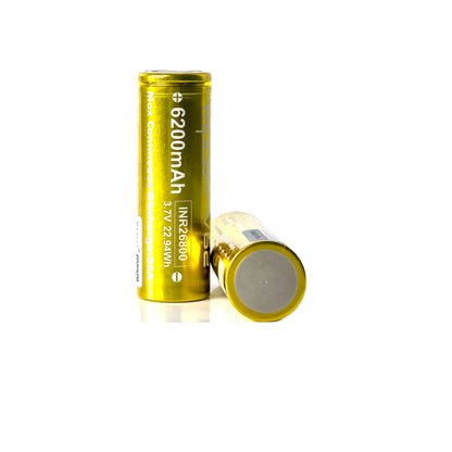 Vapcell V62 6200mah Battery INR26800 26800 Rechargeable Batteries 3.7v 22.94Wh High Drain Battery For Strong Light Flashlight