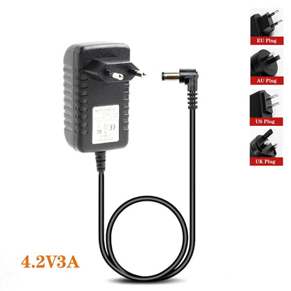 4.2V 8.4V 12.6V 16.8V 21V 25.2V 29.4V 1A 2A 3A 18650 Lithium Battery Charger for Lithium Battery Pack 90 Degree Elbow