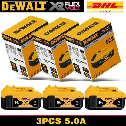 100% Original DeWalt Batteries 20V 6000mAh Li Ion Battery For DCB206 DCB205 DCB204 DCB200 DeWalt Power Tools Air Transport