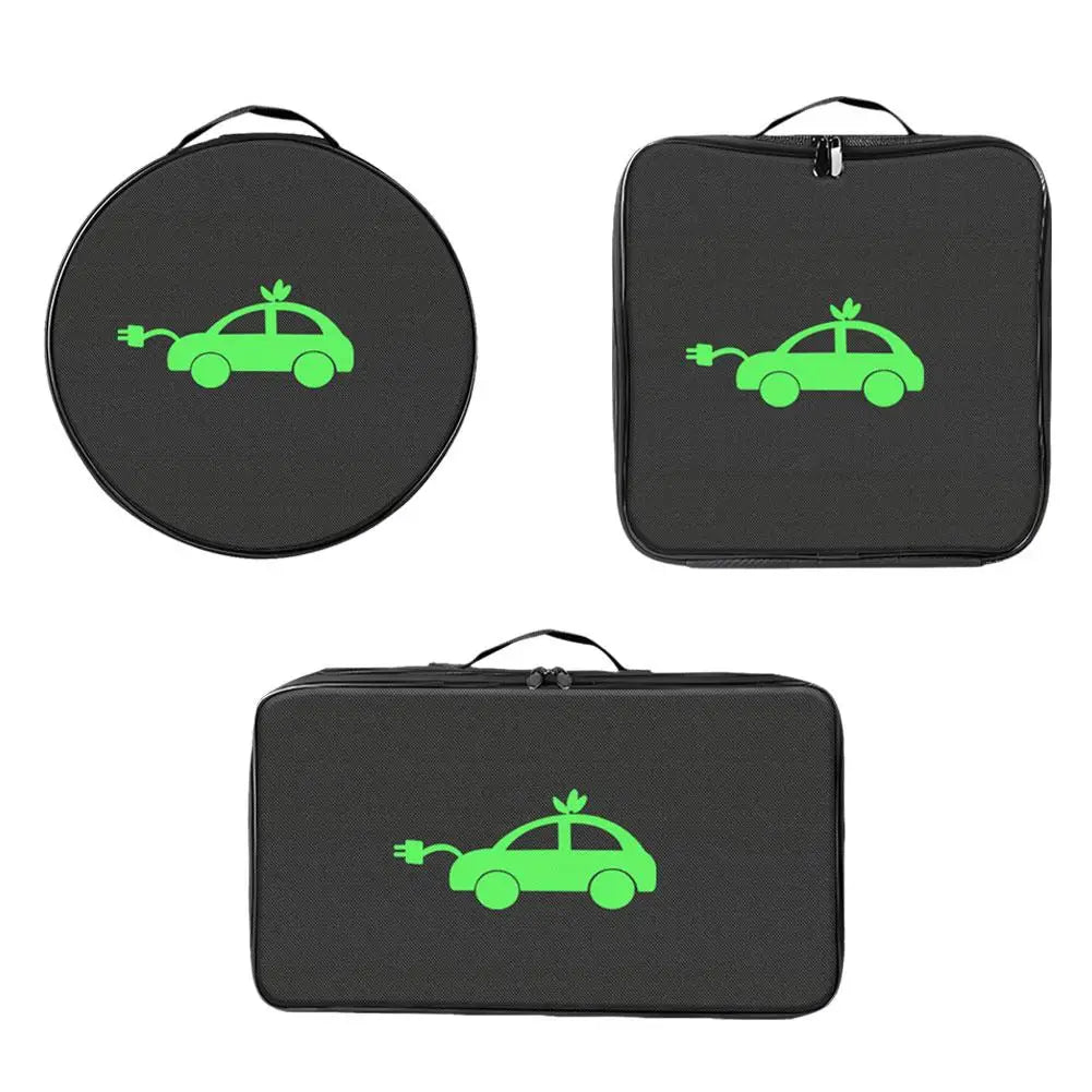 EV Charging Cable Storage Bag Electric Car Charger Box Charging Organizer Jumper Cable Bag Waterproof Fire Retardant Organizer