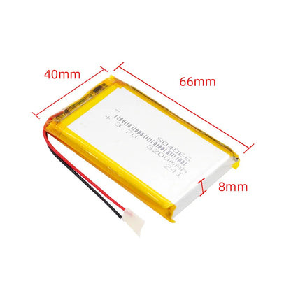 3200mAh 804066 3.7V Rechargeable Polymer Lithium Battery for Tablet Pc Speaker Camera Recorder Bluetooth Speakers Lipo Batteries