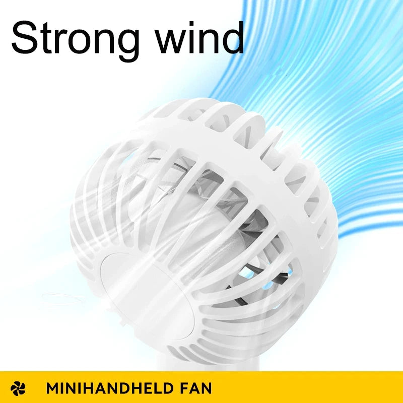 Portable Outdoor Usb Charging Fan With Battery Desktop Aromatherapy Mini Electric Fan Three-speed Adjustment Summer 2025 New