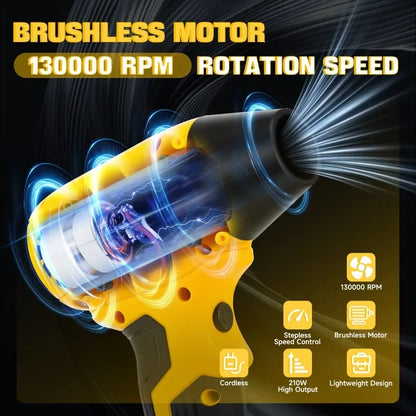 Power Tools Accessories for Dewalt 20V Battery Brushless Electric Turbo Jet Gun Handheld Fan Computer Keyboard Cleaning Tools