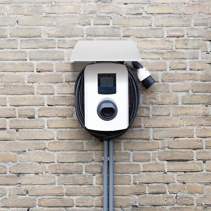 White Outdoor Ev Charger Cover Waterproof Dustproof Protector for Electric Vehicle Charging Pile Station
