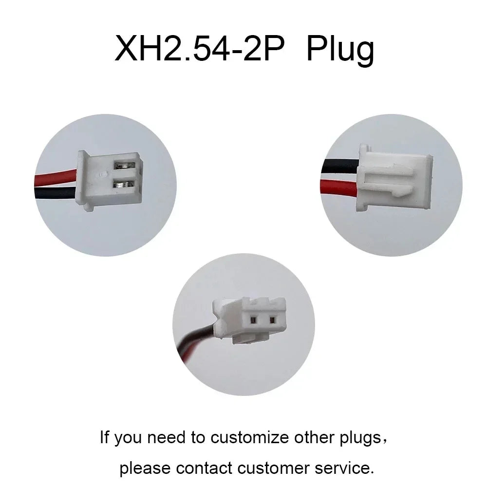 11.1V 3S2P Rechargeable Lithium Battery Pack 12.6V for LED Emergency Light CCTV Camera Audio Backup Battery