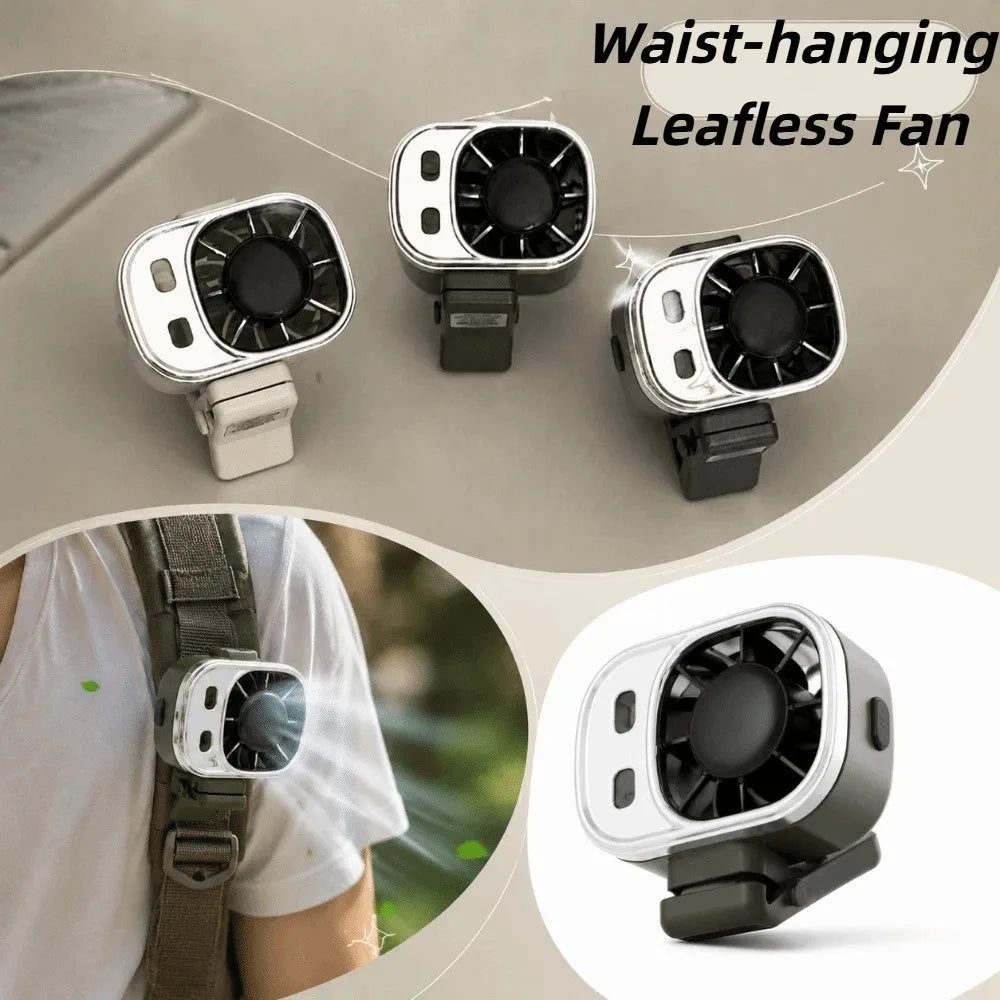 Rechargeable Battery USB Rechargeable Fan Soft Steady Airflow Durable Lightweight Material Portable Mini Fan Clip-On Design